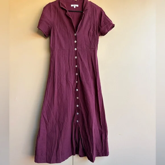 Madewell gauze button up midi dress - Picture 4 of 4